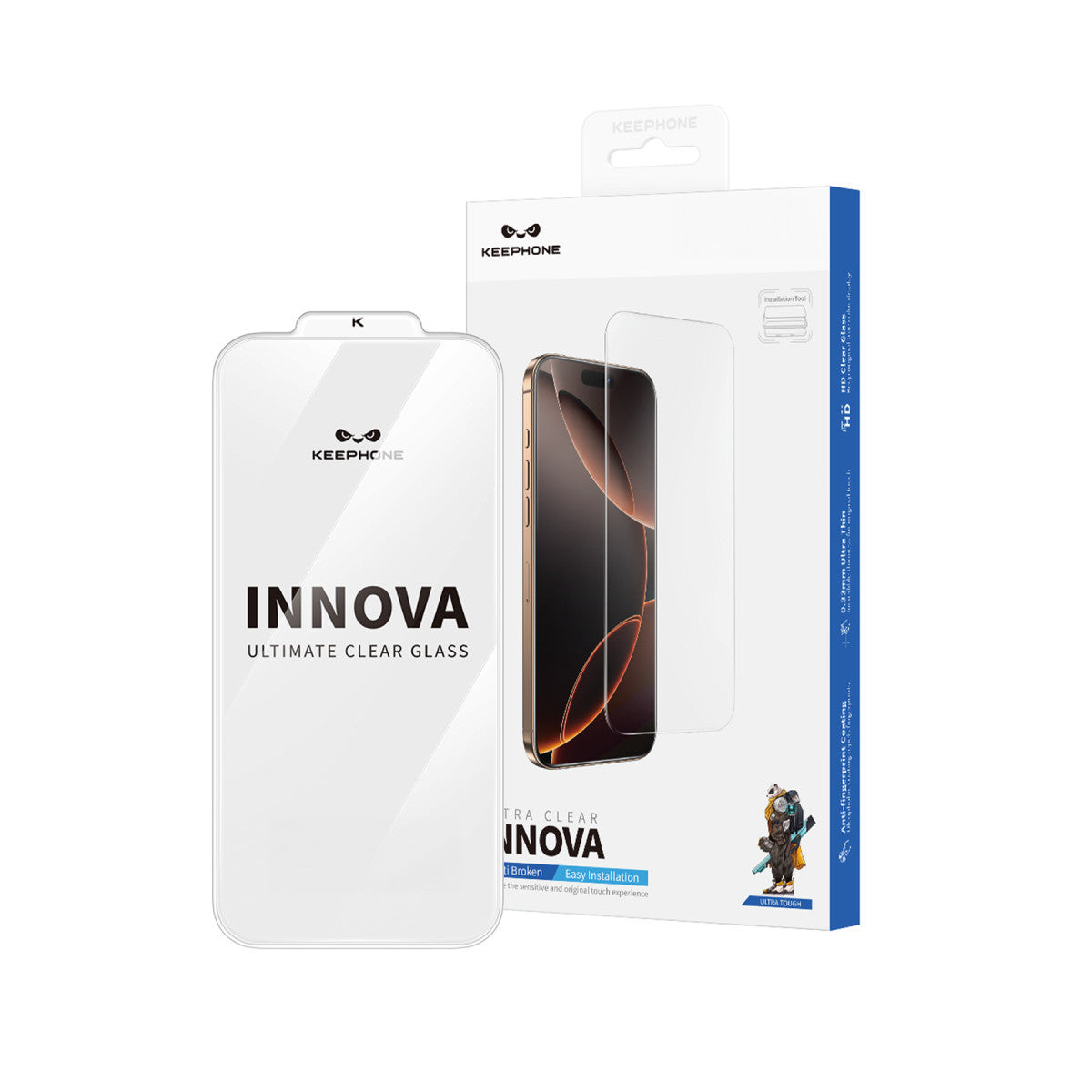 Keephone Apple iPhone 16 Pro Max Innova HD Cam Ekran Koruyucu